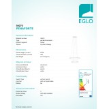 EGLO 39273 | Penaforte Eglo visilice svjetiljka okrugli jačina svjetlosti se može podešavati 1x LED 2100lm + 1x LED 3600lm 3000K bijelo