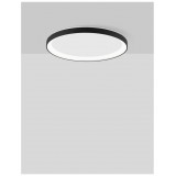 NOVA LUCE 9853674 | Pertino Nova Luce stropne svjetiljke svjetiljka - TRIAC okrugli jačina svjetlosti se može podešavati 1x LED 2280lm 3000K crno mat, bijelo