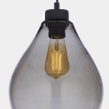 TK LIGHTING 4192 | Tulon Tk Lighting visilice svjetiljka s mogućnošću skraćivanja kabla 1x E27 dim, crno