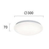 VIOKEF 4158800 | Bright Viokef stropne svjetiljke svjetiljka 1x LED 1440lm 3000K IP44 bijelo