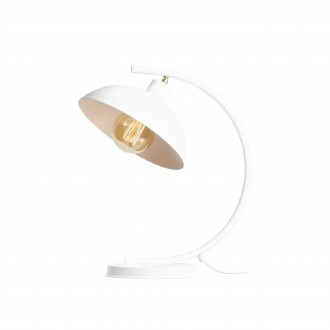 ALDEX 1036B | Espace Aldex stolna svjetiljka 40cm sa prekidačem na kablu elementi koji se mogu okretati 1x E27 bijelo, krom