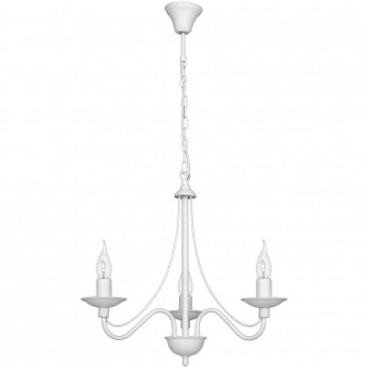 ALDEX 397E | Roza Aldex luster svjetiljka 3x E14 bijelo