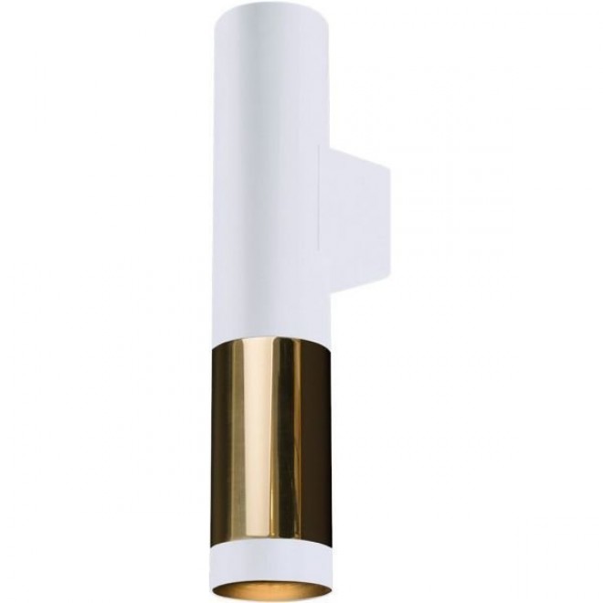 AMPLEX 8359 | Kavos Amplex zidna svjetiljka 1x GU10 bijelo, sjajni zlatni bakar