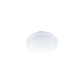 EGLO 33604 | Frania-S Eglo zidna, stropne svjetiljke svjetiljka okrugli 1x LED 1100lm 4000K bijelo, učinak kristala