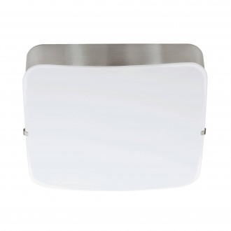 EGLO 95967 | Cupella-1 Eglo zidna, stropne svjetiljke svjetiljka četvrtast 1x LED 950lm 3000K poniklano mat, bijelo