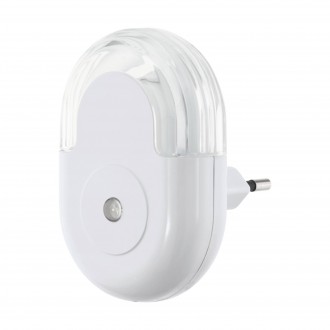 EGLO 97935 | Tineo Eglo orientciona rasvjeta svjetiljka svjetlosni senzor - sumračni prekidač utična svjetiljka 1x LED 5lm 3000K bijelo
