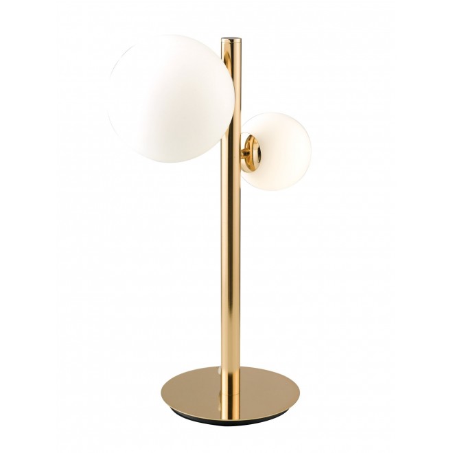 FANEUROPE I-HERA-L2 | Hera-FE Faneurope stolna svjetiljka Luce Ambiente Design 47cm s prekidačem 2x G9 zlatno, opal
