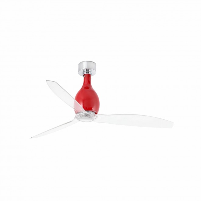 FARO 32029 | Mini-FA Faro ventilator stropne svjetiljke sjajna crvena