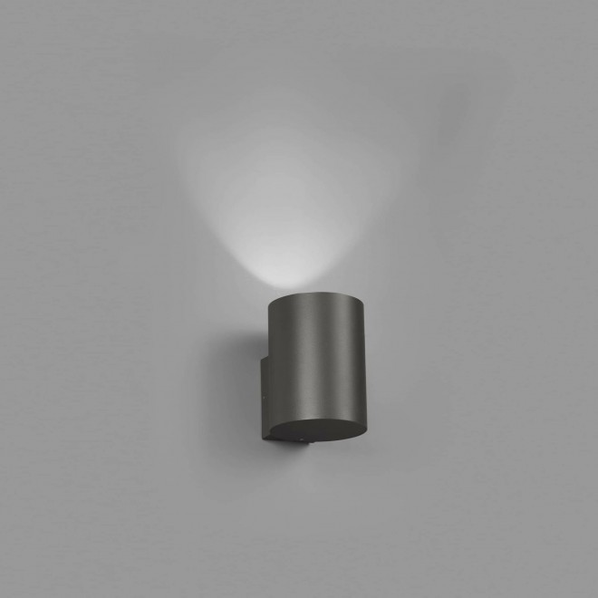 FARO 70283 | Thon Faro zidna svjetiljka 1x LED 825lm 3000K IP55 tamno siva, opal