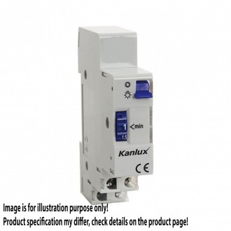 KANLUX 18730 | Kanlux automat za hodnike, stubišta DIN35 modul 1-7M - AS 1-7M - svjetlo siva, ljubičasta