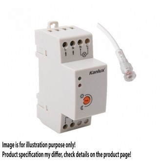 KANLUX 22370 | Kanlux svjetlosni senzor - sumračni prekidač DIN35 modul - AZ-10A TH - IP65/20 bijelo