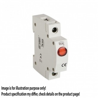 KANLUX 23320 | Kanlux Kontrolni indikator LED DIN35 modul, 3R - KLI-R - svjetlo siva, crveno
