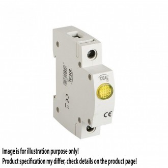 KANLUX 23322 | Kanlux Kontrolni indikator LED DIN35 modul, 3Y - KLI-Y - svjetlo siva, žuto