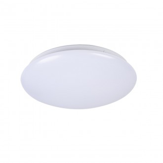 KANLUX 31223 | Corso Kanlux zidna, stropne svjetiljke svjetiljka - CORSO LED V2 12-NW-SE - okrugli sa senzorom, svjetlosni senzor - sumračni prekidač 1x LED 900lm 4000K IP44 bijelo