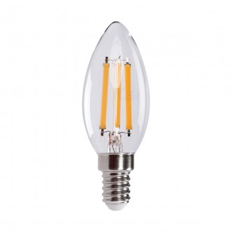 KANLUX 35272 | E14 6W -> 60W Kanlux oblik svijeće C35 LED izvori svjetlosti filament - XLED C35 E14 6W-WW - 806lm 2700K 320° CRI>80