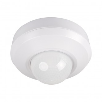 KANLUX 37366 | Kanlux sa senzorom 3xPIR, 360° - zidna/stropne svjetiljke/beépített - SENTO-O-WT-W - okrugli svjetlosni senzor - sumračni prekidač IP44/20 bijelo