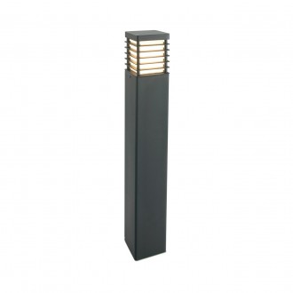 NORLYS 296B | Halmstad Norlys podna svjetiljka 85cm 1x E27 IP65 crno, opal