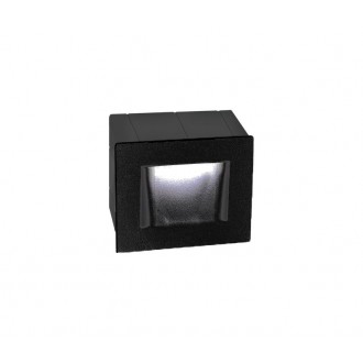 NOVA LUCE 727002 | Krypton Nova Luce ugradbena svjetiljka četvrtast 1x LED 132lm 3000K IP54 tamno siva