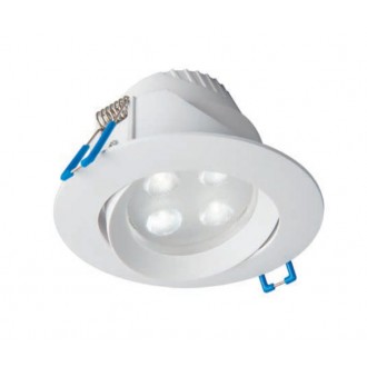 NOWODVORSKI 8990 | Eol Nowodvorski ugradbena svjetiljka okrugli pomjerljivo Ø102mm 1x LED 400lm 4000K IP44/20 bijelo