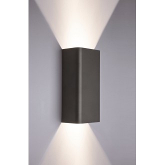 NOWODVORSKI 9707 | Bergen Nowodvorski zidna svjetiljka 2x GU10 sivo