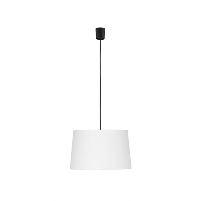 TK LIGHTING 6447 | Maja-TK Tk Lighting visilice svjetiljka okrugli 1x E27 crno, bijelo